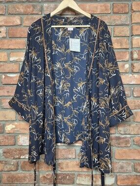 In Every Story Penningtons 5X NWT Floral Kimono Cardigan Belted Cover Up